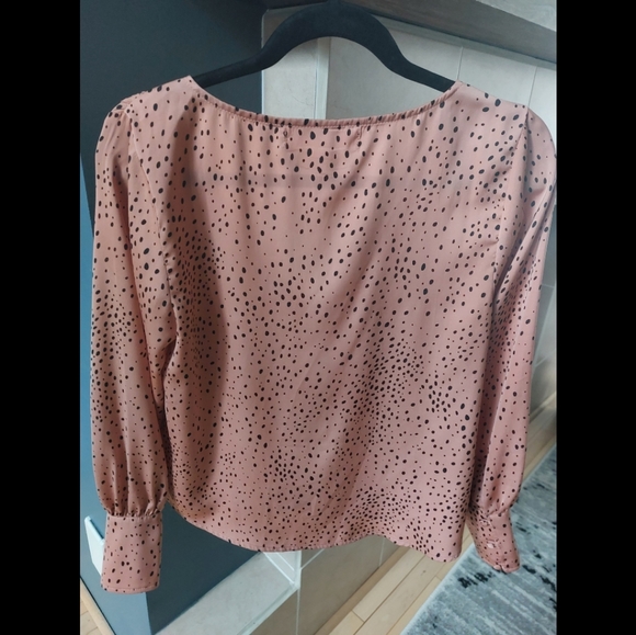 Saltwater Luxe cheetah print blouse size small - Picture 6 of 8